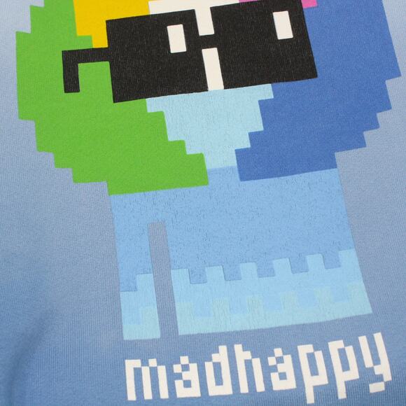 Large Madhappy x Nouns Crewneck Sweatshirt Blue GraphicPrint MadeInUSA - Picture 7 of 12
